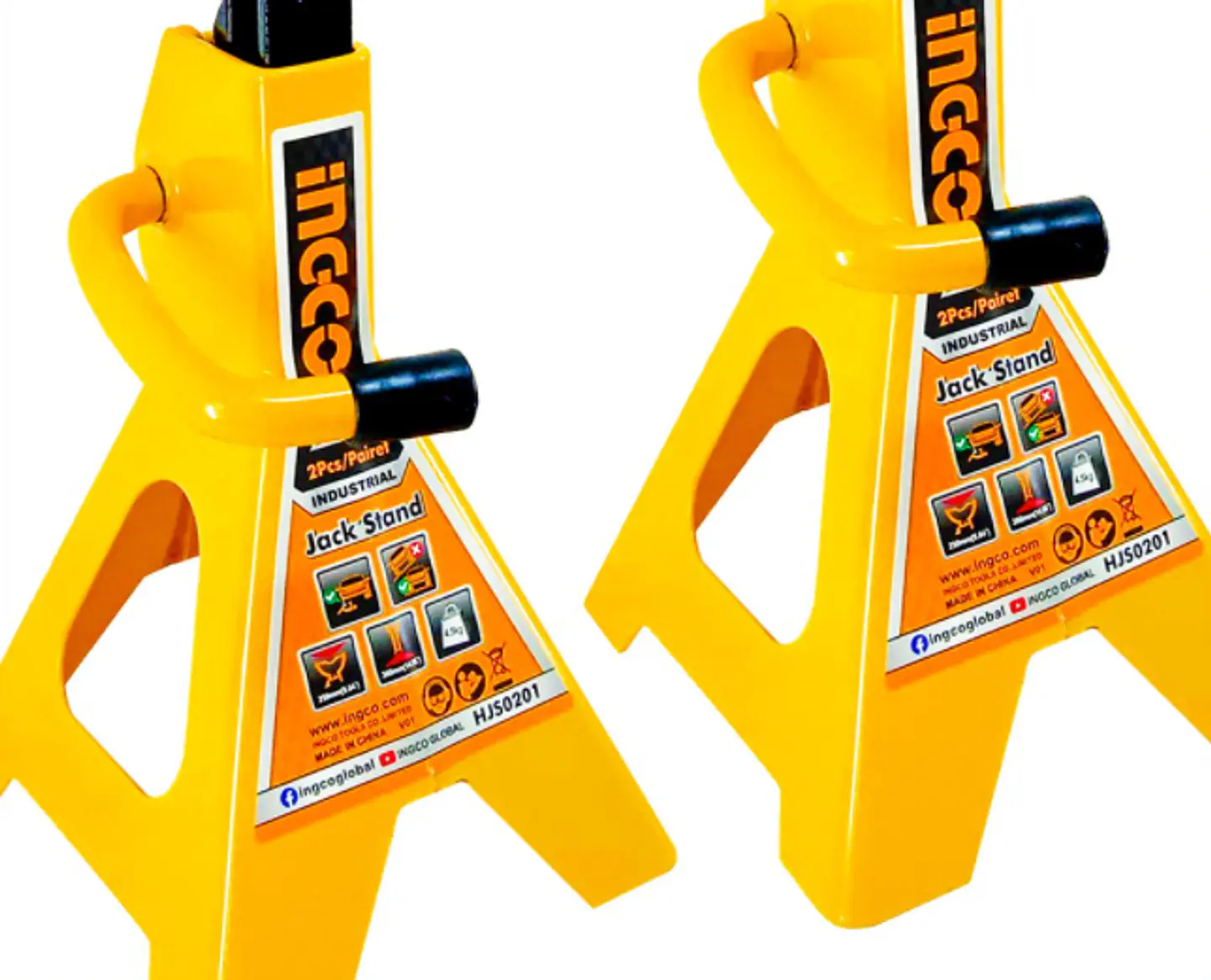 Banquillo Caballete Soporte 2 Toneladas 2 Pcs Ingco Hjs0201 4