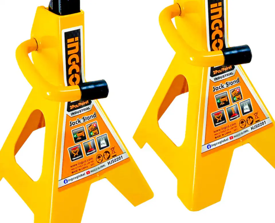 Banquillo Caballete Soporte 2 Toneladas 2 Pcs Ingco Hjs0201 4