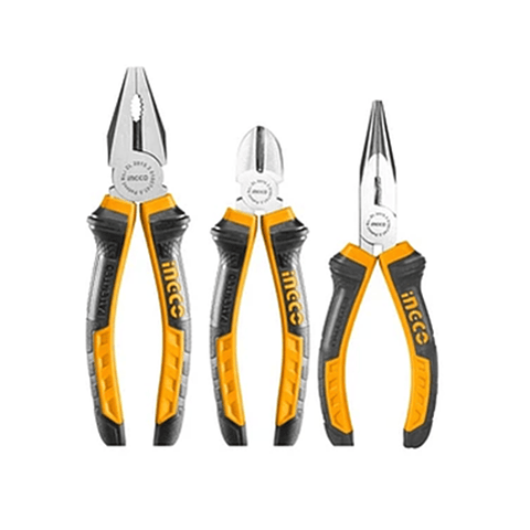 Set De Alicates Universal Combinados 3 Pieza Ingco Hkps08318