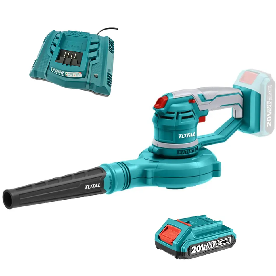 Soplador Aspirador Inalambrico 20v + Bat + Carg Total Tabli2001 1