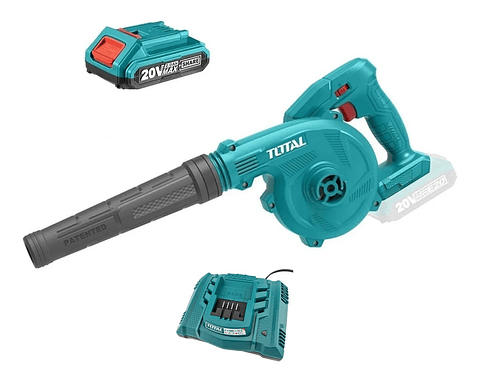 Soplador Inalambrico 20v + Cargador + Bateria Total Tabli20018