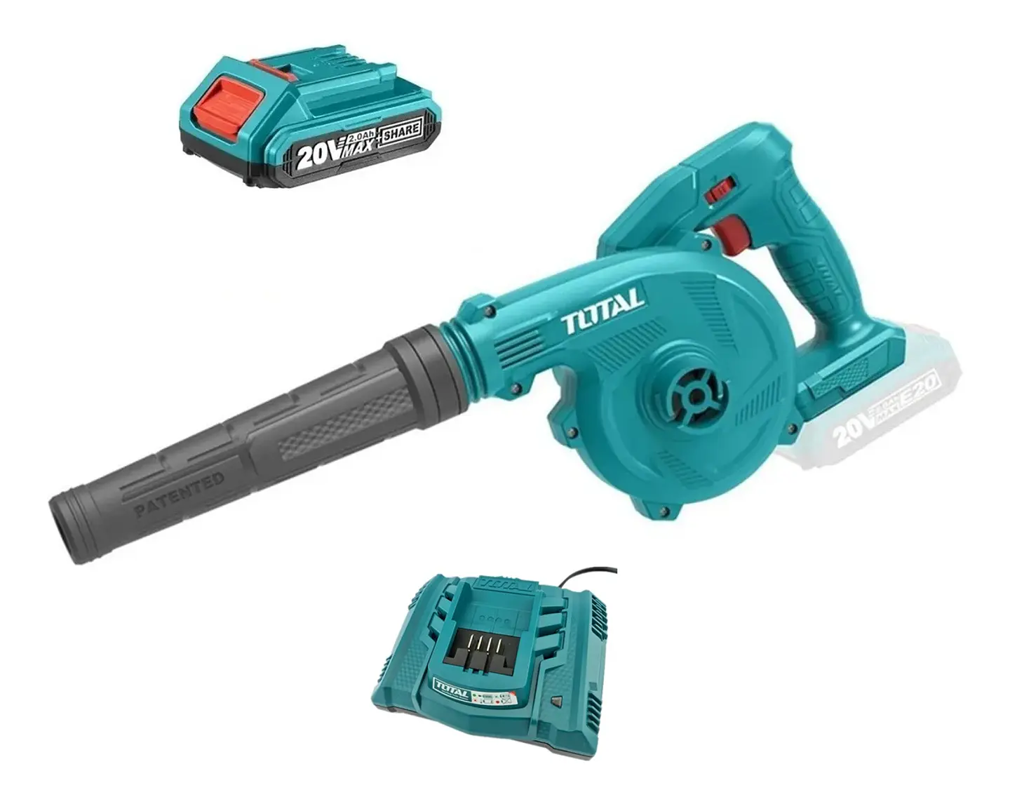Soplador Inalambrico 20v + Cargador + Bateria Total Tabli20018 1