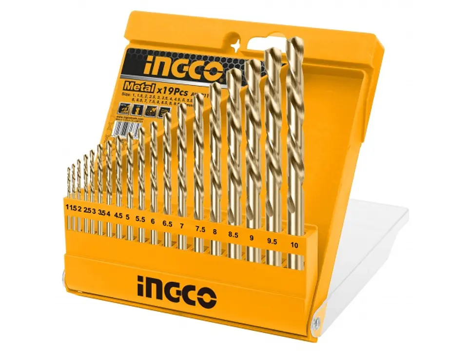 Set Juego Brocas Para Metal 19 Piezas Ingco Akdb1195 1