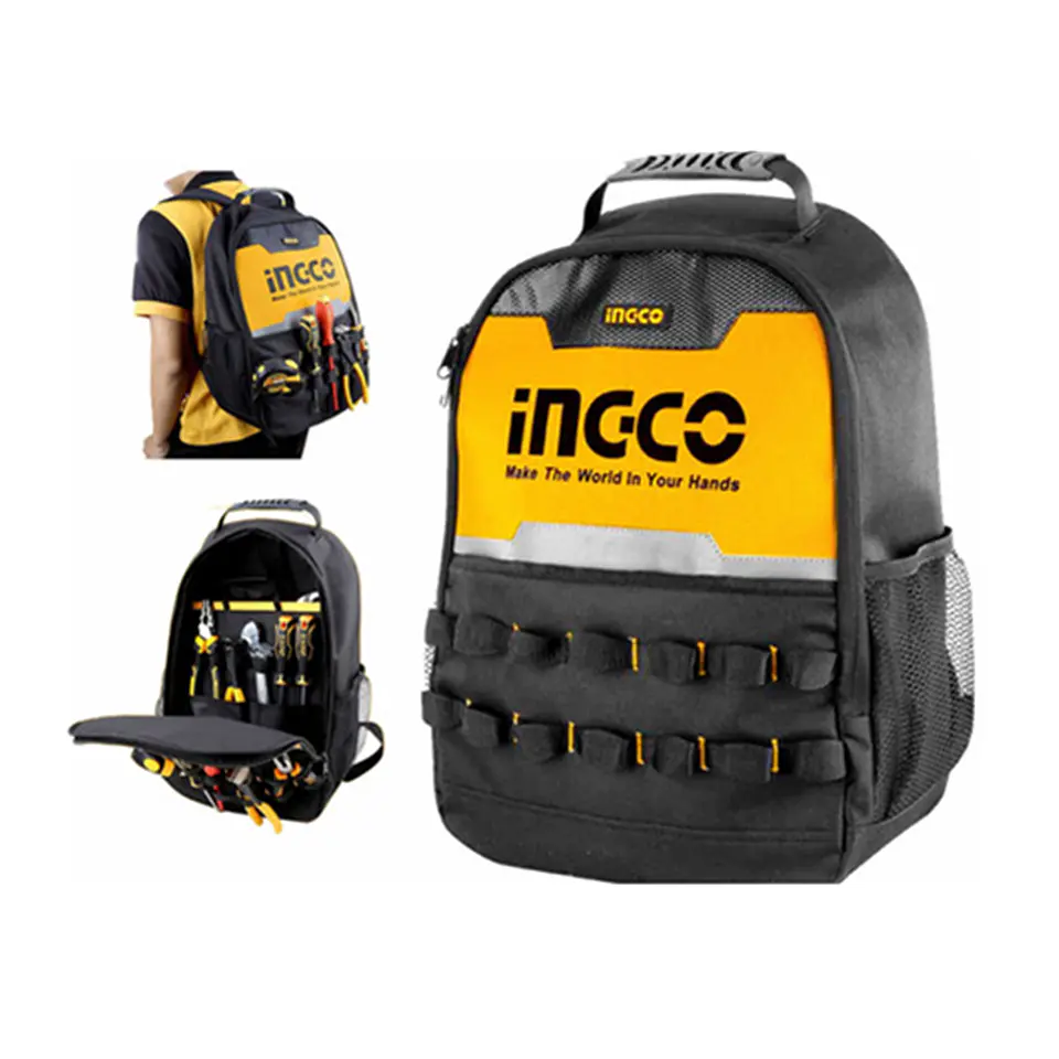 Mochila Para Herramientas Bolso Interno Removible Ingco 3