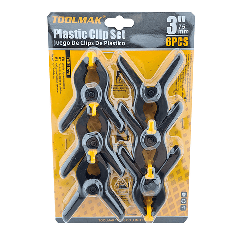 Juego De Pinzas Abrazaderas Con Resorte Para Carpinteria Tmk