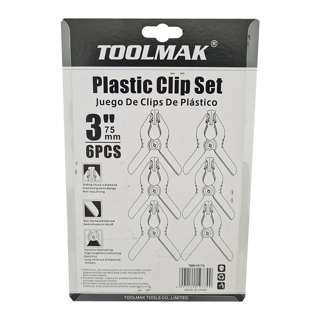 Juego De Pinzas Abrazaderas Con Resorte Para Carpinteria Tmk 2