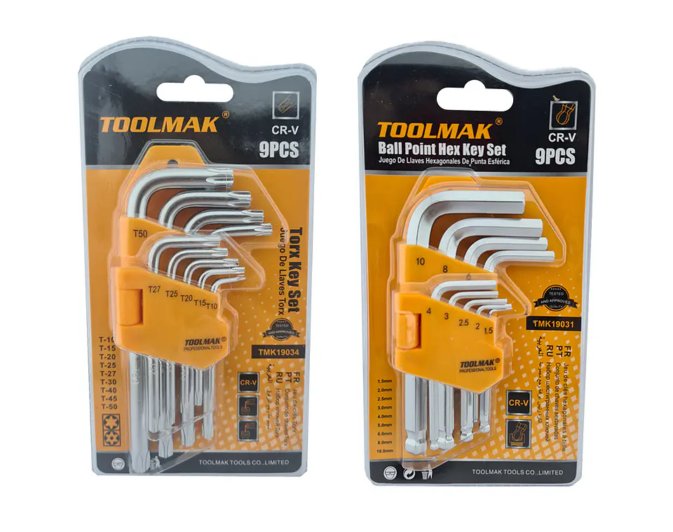 Kit Juego De Llaves Allen Hexagonal Y Estrella Chicas Tmk 1