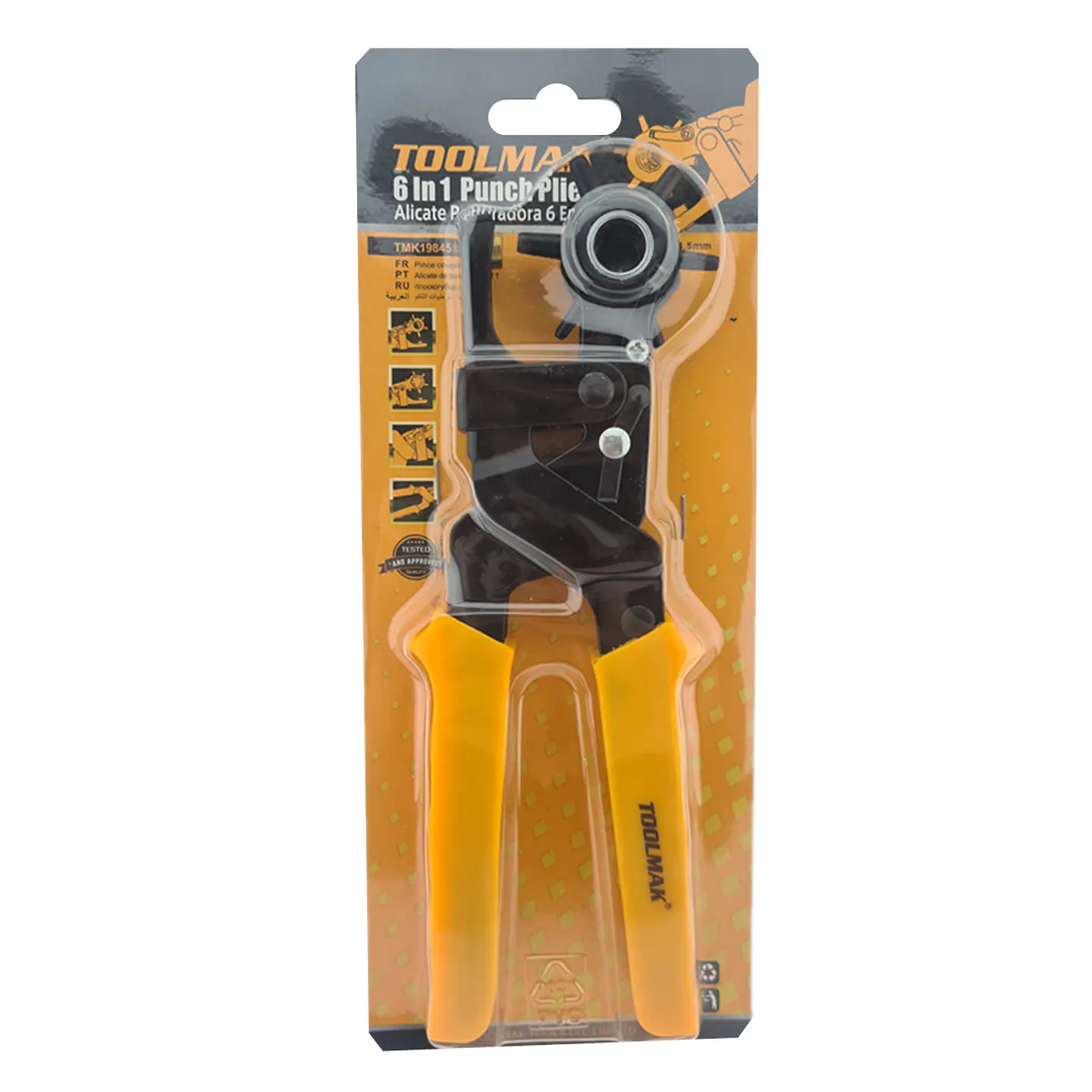 Alicate Sacabocado Perforador 6 En 1 Toolmak Tmk19845 1