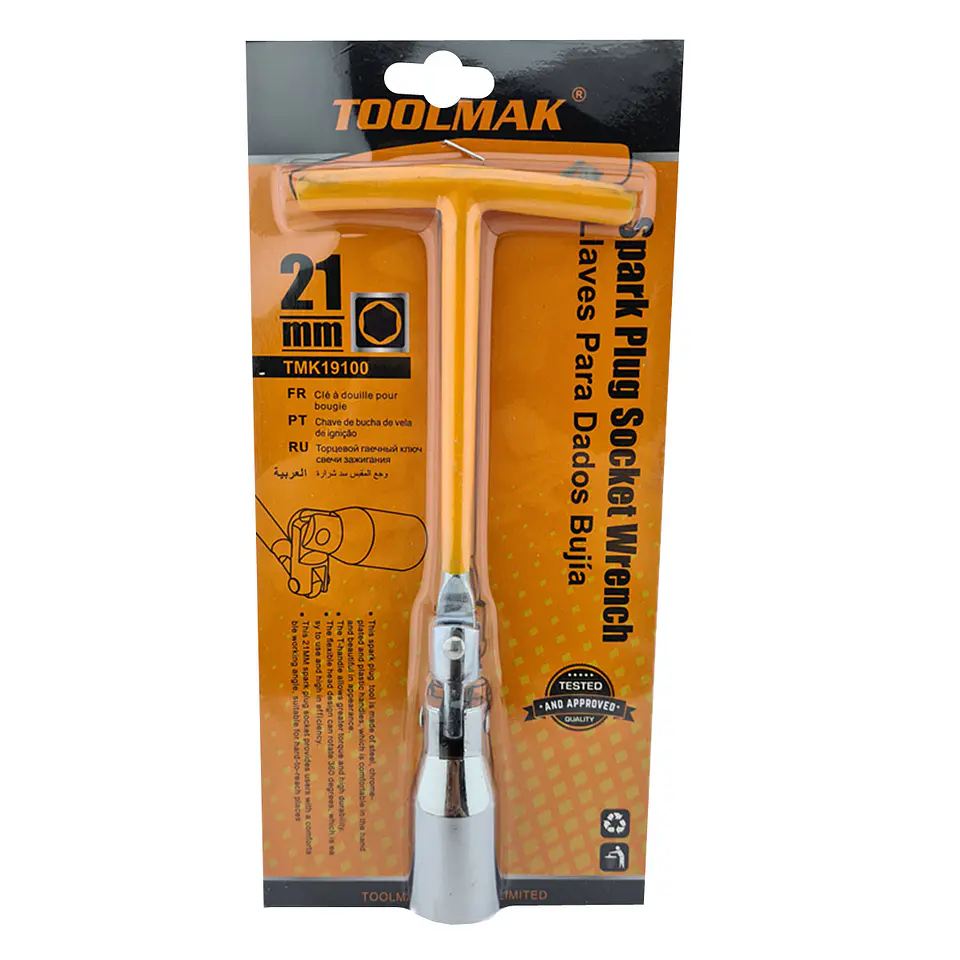 Llave Dado Saca Bujia Auto 21mm Toolmak Tmk19100 1