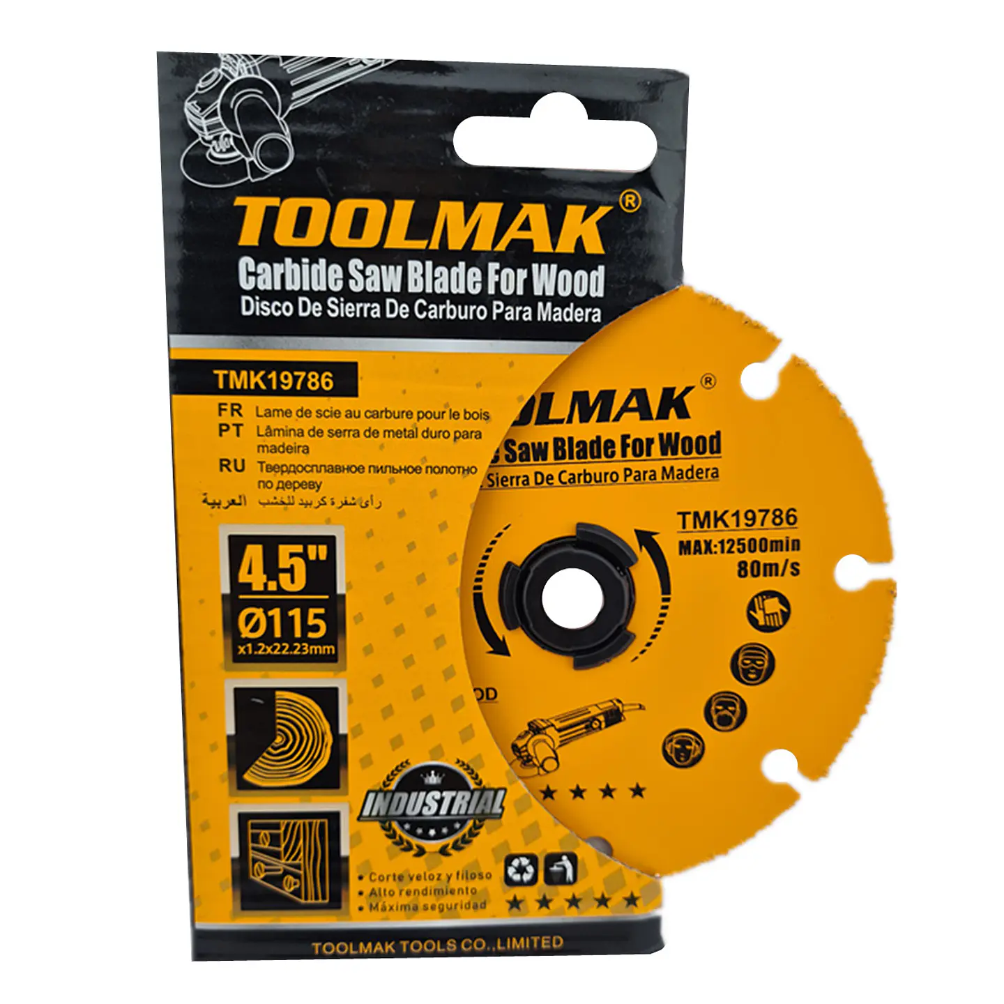 Disco De Corte Para Esmeril 115mm Multiuso Toolmak Tmk19786 2