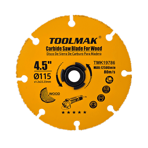 Disco De Corte Para Esmeril 115mm Multiuso Toolmak Tmk19786