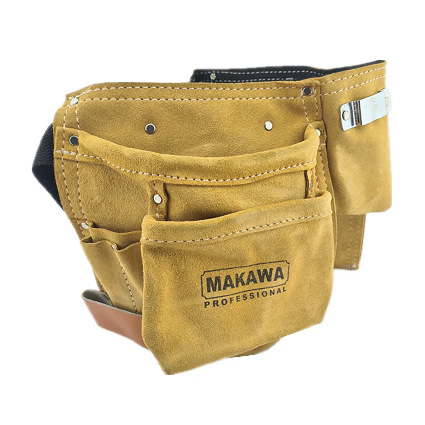 Coleto Carpintero Portaherramienta Doble Cuero Mk-et02 2