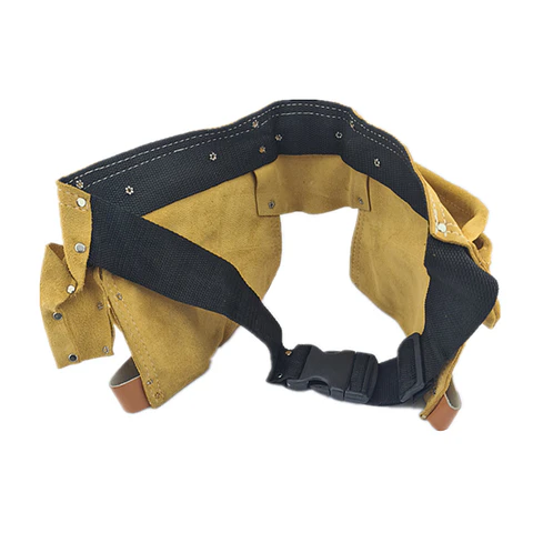 Coleto Carpintero Portaherramienta Doble Cuero Mk-et02