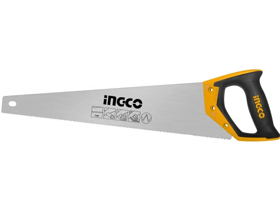 Serrucho Carpintero Con Mango De Fibra 22 Pulgadas Ingco 1