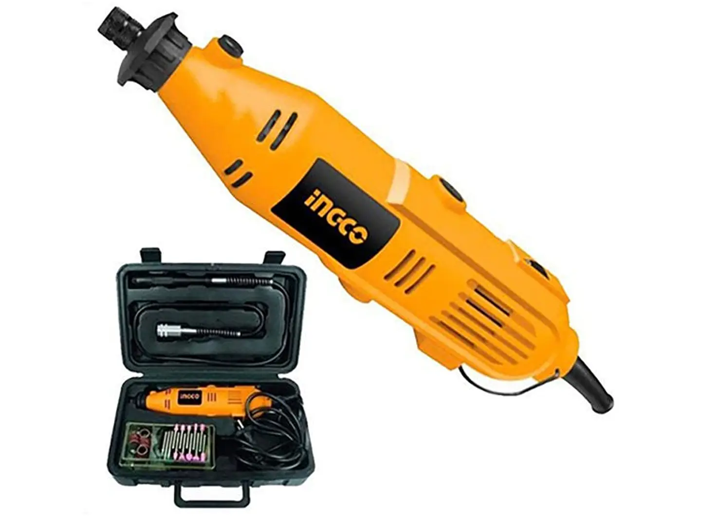 Herramienta Rotativa Mini Torno Multiuso 130w +52 Acc. Ingco 1