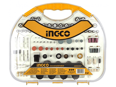 Kit Set Jgo De Acc. Para Minitorno Tipo Dremel 250pcs Ingco