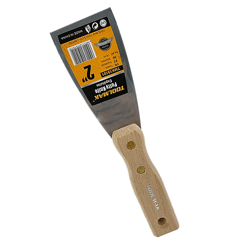 Espatula Recta Mango De Madera 2 Pulgadas Toolmak Tmk19101