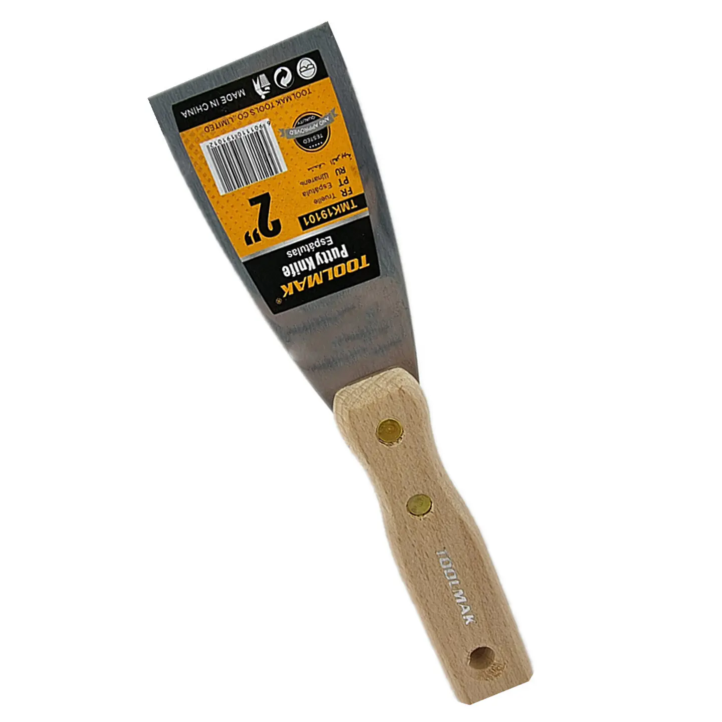 Espatula Recta Mango De Madera 2 Pulgadas Toolmak Tmk19101 1