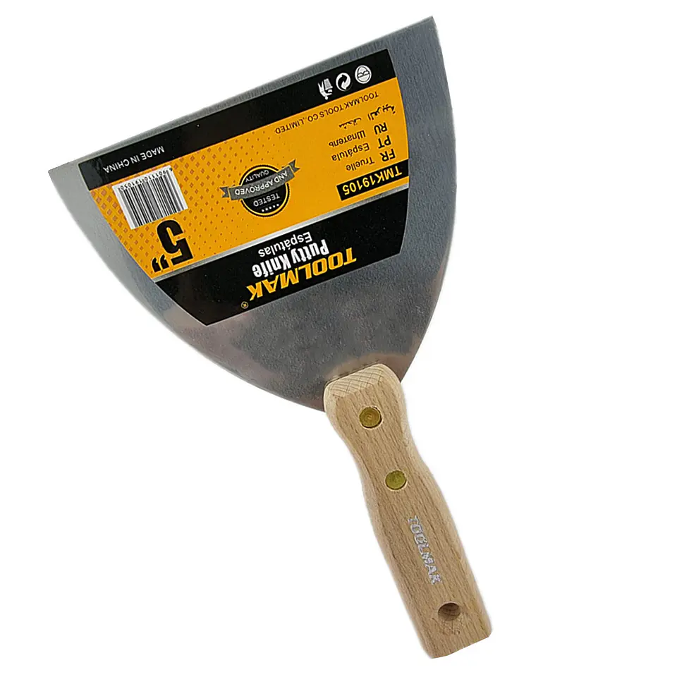 Espatula Recta Mango De Madera 5 Pulgadas Toolmak Tmk19105 1