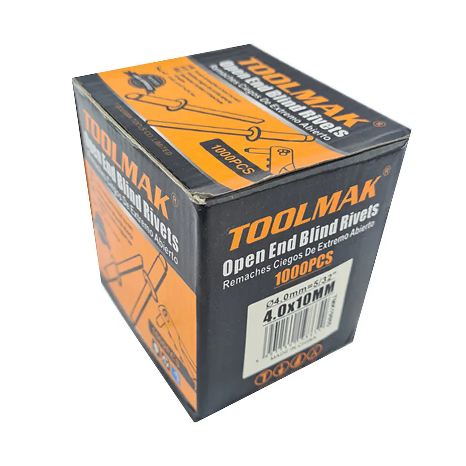 Remaches Ciegos De 4.0 X 10mm 1000 Unidades Toolmak Tmk19865 3