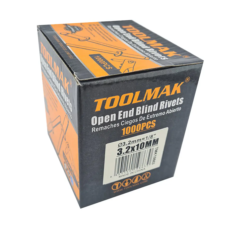 Remaches Ciegos De 3.2 X 10mm 1000 Unidades Toolmak Tmk19863 3