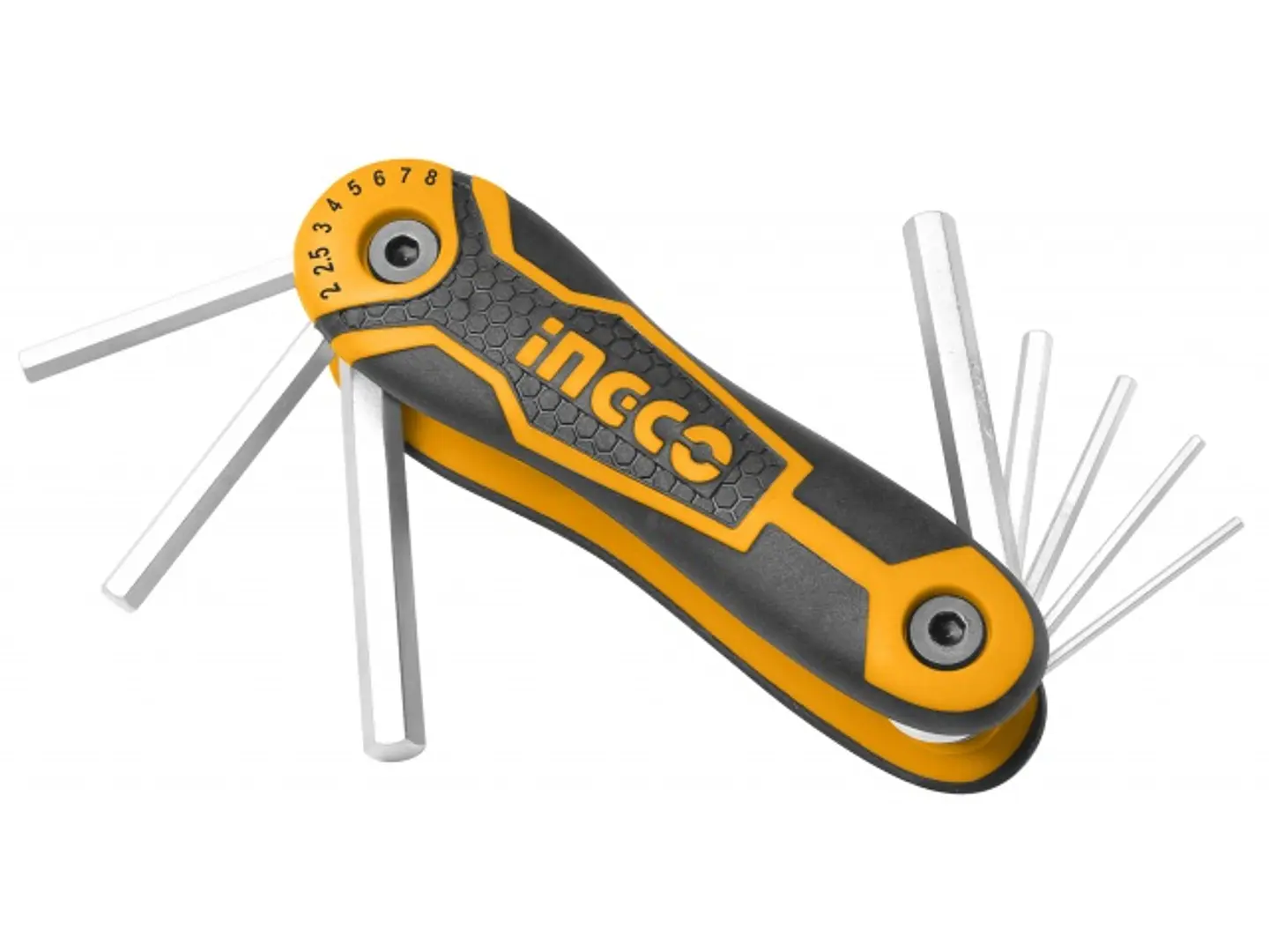 Juego Llaves Allen Hexagonales 2-8mm Ingco Hhk14081 1
