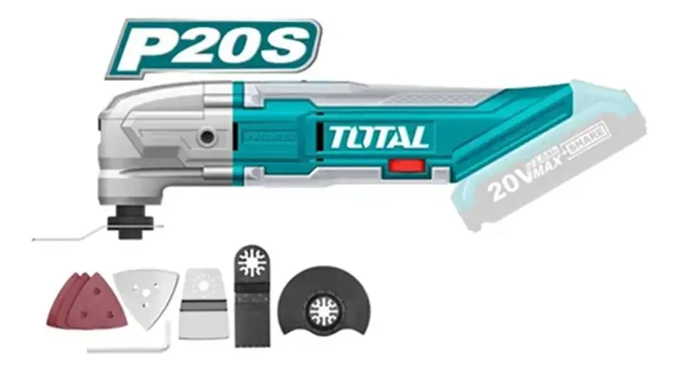 Herramienta Oscilante Multiuso 20v + Batería + Cargador Total 2