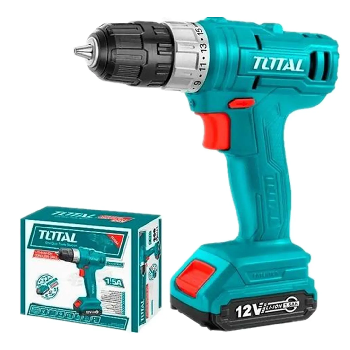 Taladro Atornillador Inalámbrico 12v 10mm + Bat+ Carg Total 1