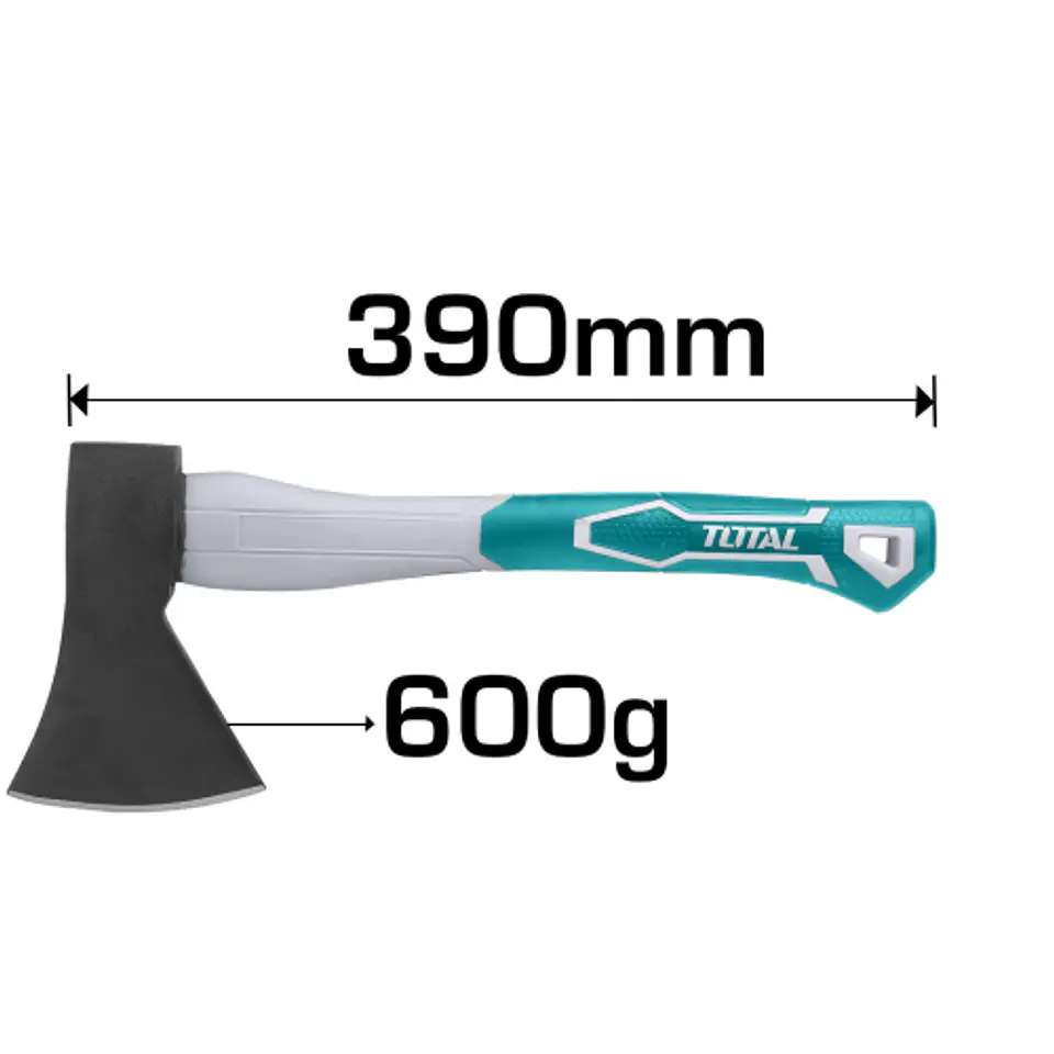 Hacha De Mano Mango Fibra De Vidrio 600grs Total Tht786006 2