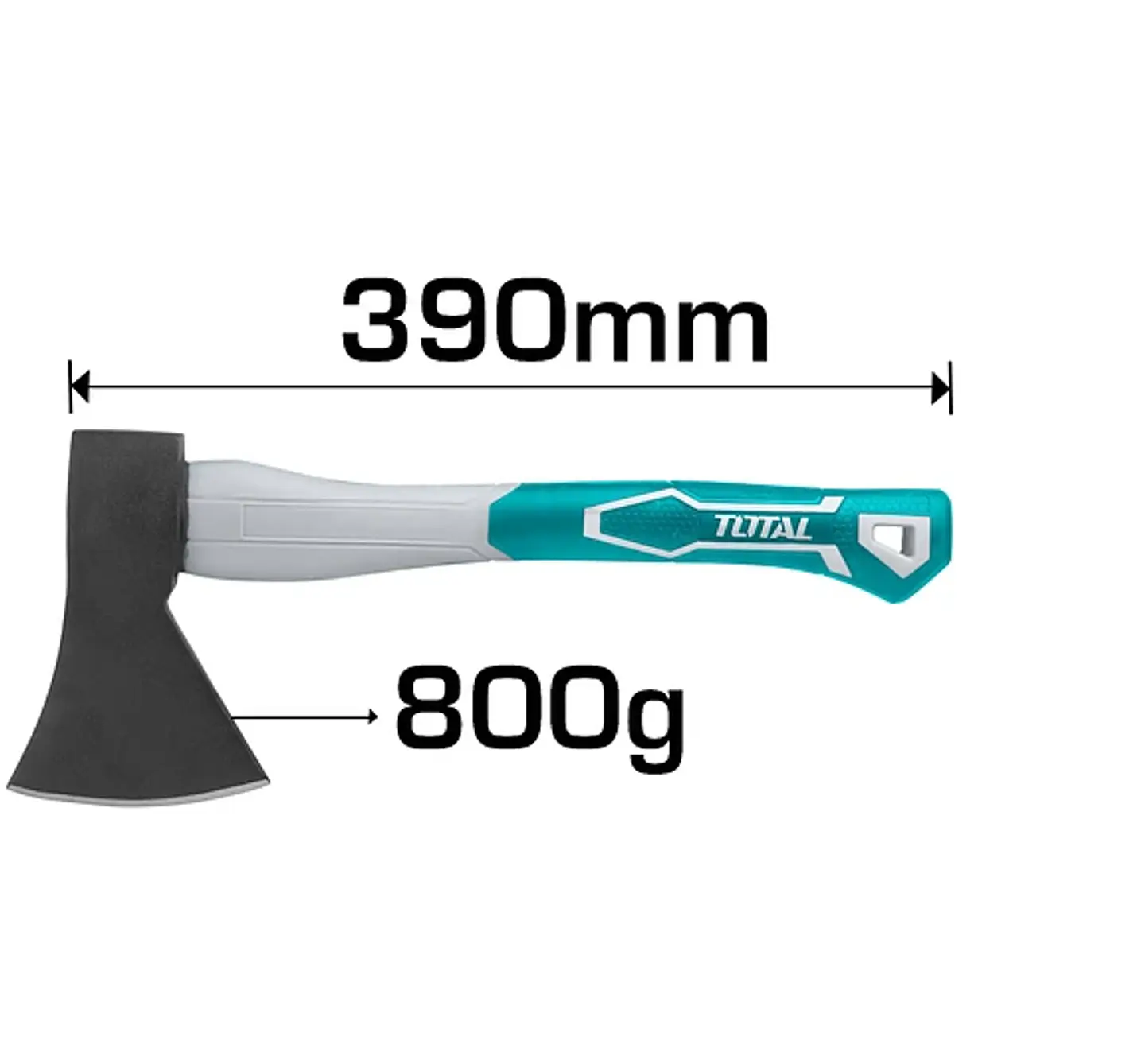 Hacha De Mano Mango Fibra De Vidrio 800grs Total Tht788006 2