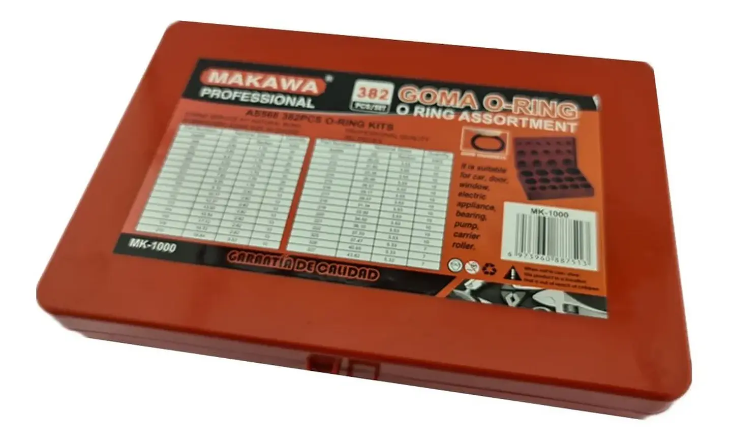 Juego Orrines O-ring Universales 382 Pcs Milimetro Makawa 3