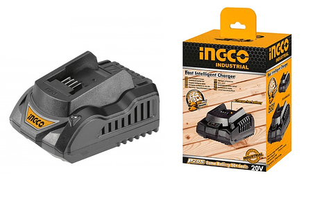 Cargador Rápido De Batería Inteligente 20v 2.0ah Ingco