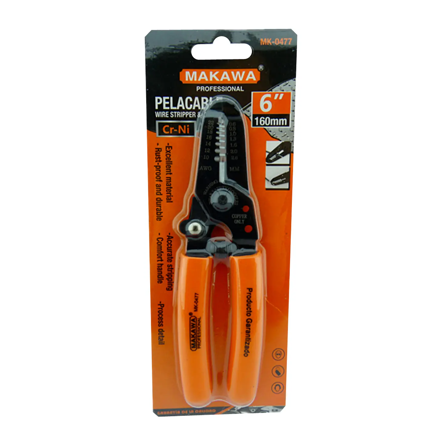Alicate Pelacable 6 Pulgadas Makawa Mk-0477 2