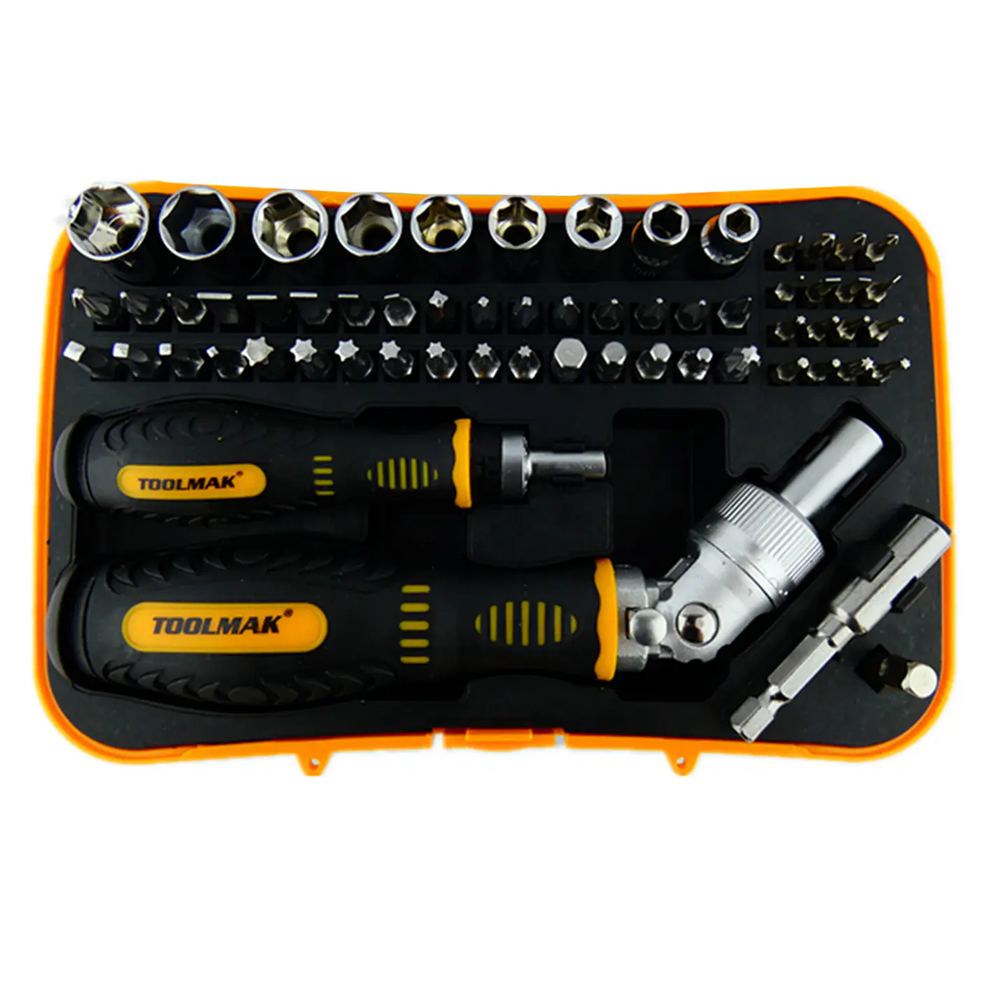 Juego Puntas Destornillador Con Ratchet 1/4 61 Piezas Toolmak 2