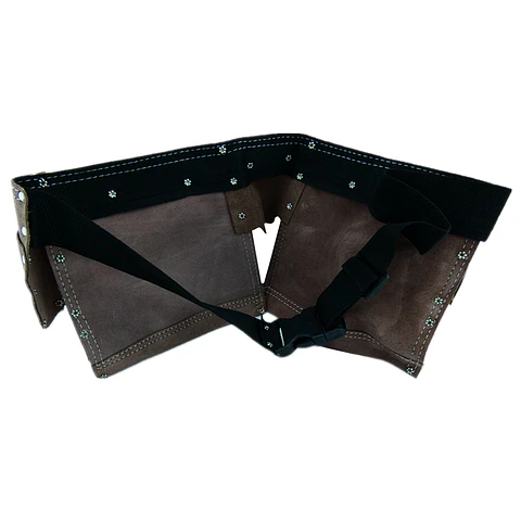 Coleto Carpintero De Cuero Doble Porta Herramienta Tmk19831
