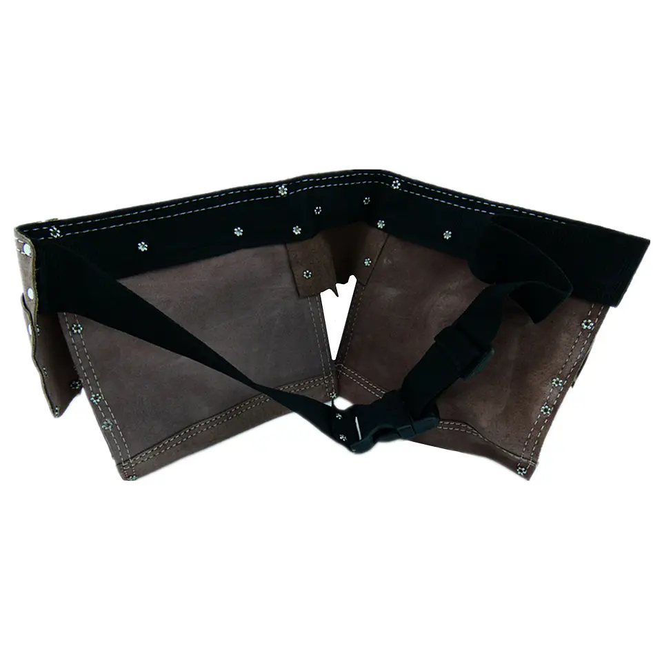 Coleto Carpintero De Cuero Doble Porta Herramienta Tmk19831 2
