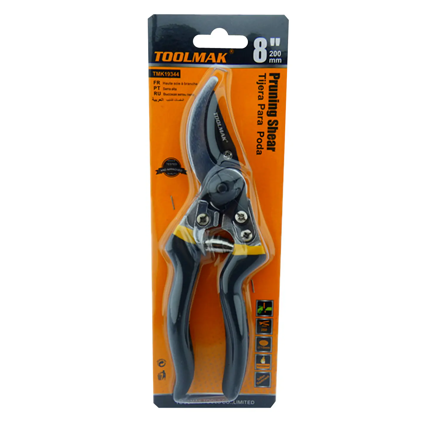 Tijera De Podar 8 Pulgadas (200mm) Toolmak Tmk19344 2