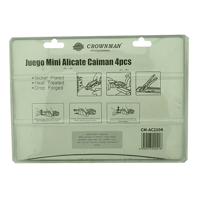 Set Kit Juego De Mini Alicate Caiman 4 Piezas Crownman