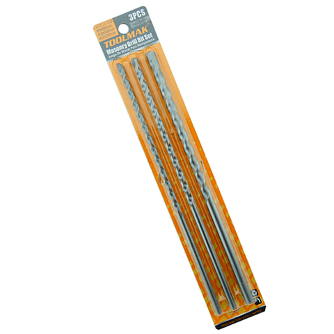 Kit Set De Brocas Para Concreto 3 Piezas Toolmak