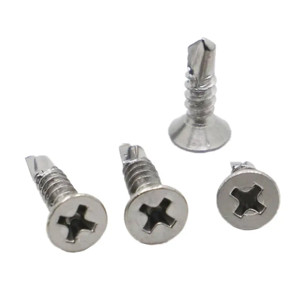 Tornillo Cabeza Plana Punta Broca 8x3/4 1000 Pcs Tmk19843 1