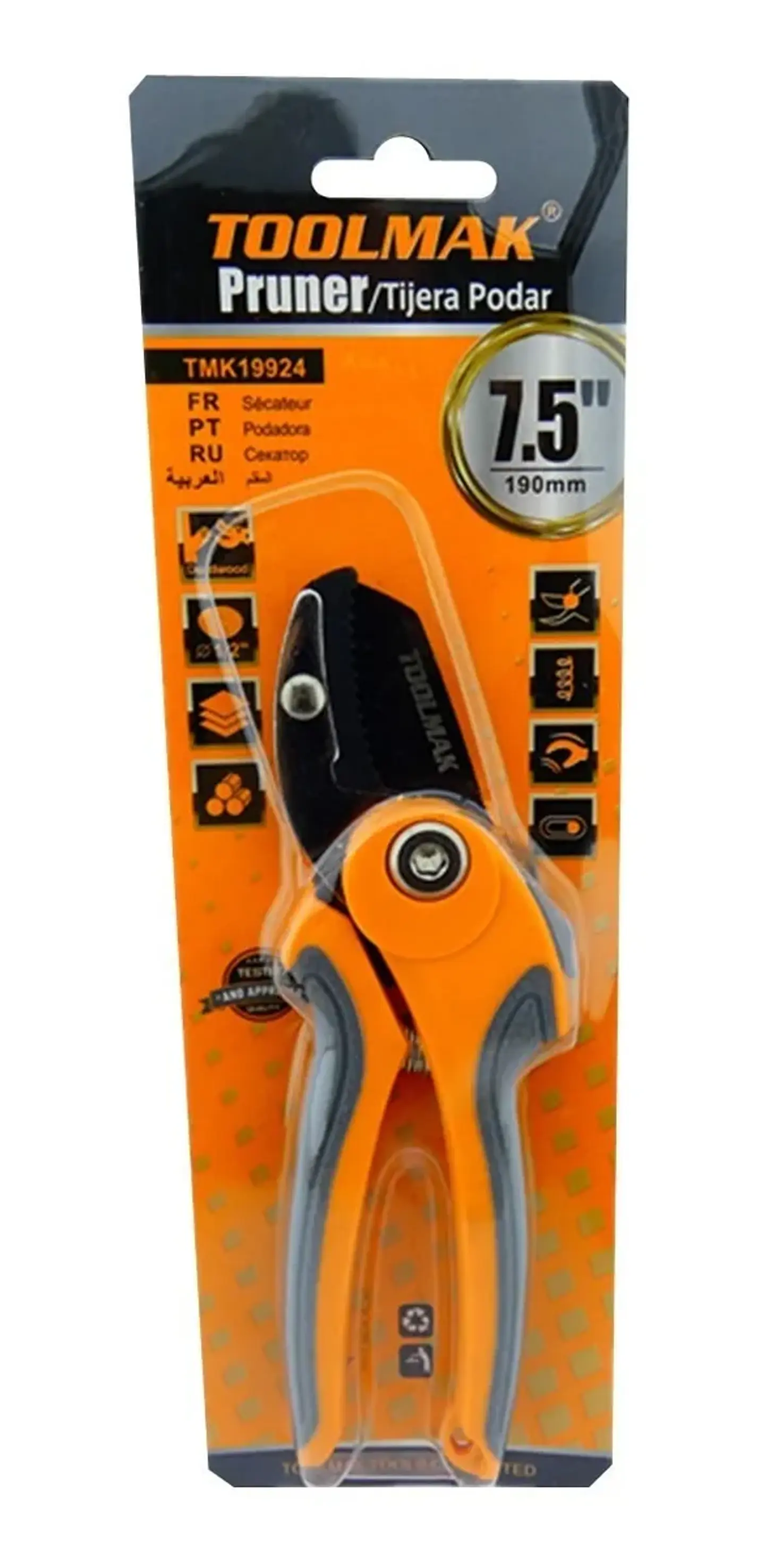 Tijera De Podar Con Dientes 7.5 Pulgadas (190mm) Tmk19924 2