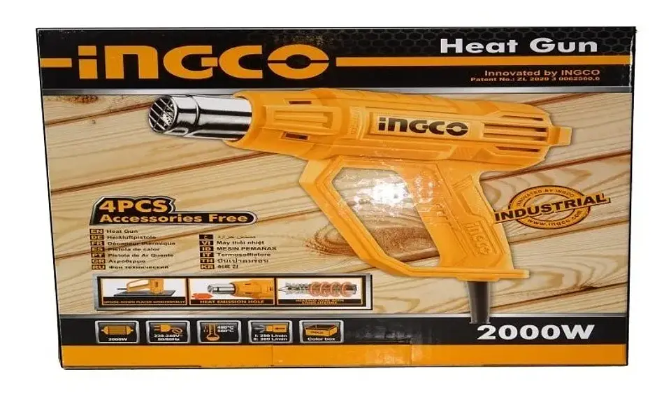 Pistola De Calor 2000w Ingco Hg200038 3