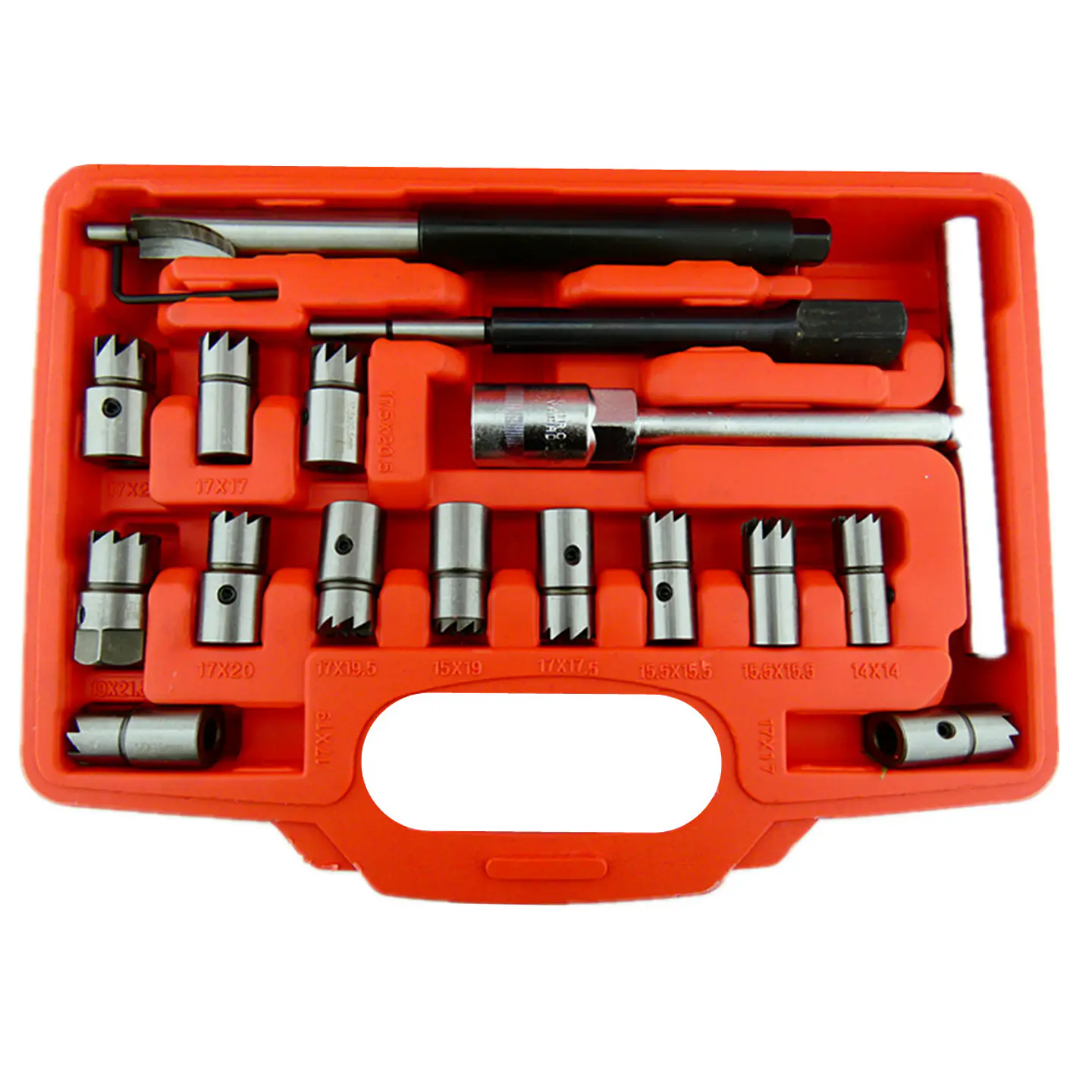 Kit Escariador Asiento Inyectores Diesel Petrolero 17 Pcs 2
