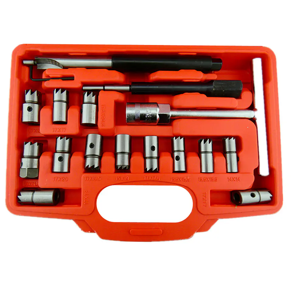 Kit Escariador Asiento Inyectores Diesel Petrolero 17 Pcs 2