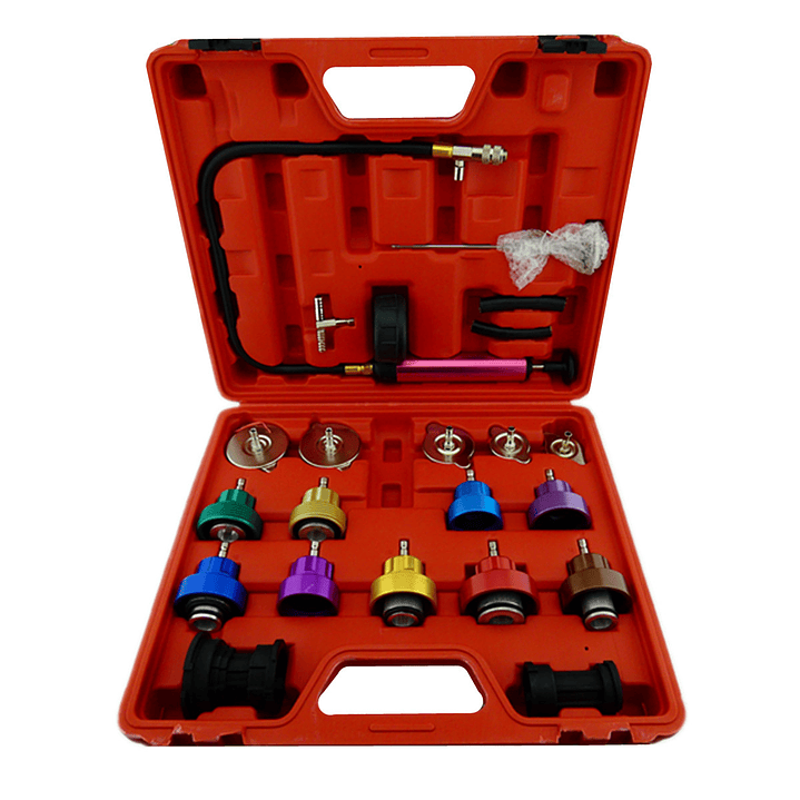 Tester Probador Dectector Fuga Presion Radiador 21 Pcs 1