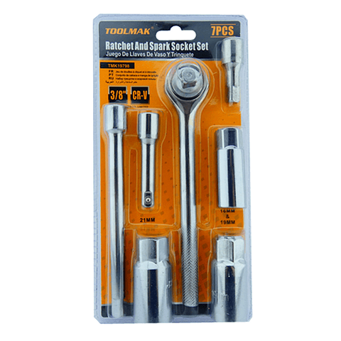 Kit Set Juego Dados Chicharra 3/8 7 Piezas Tmk19798