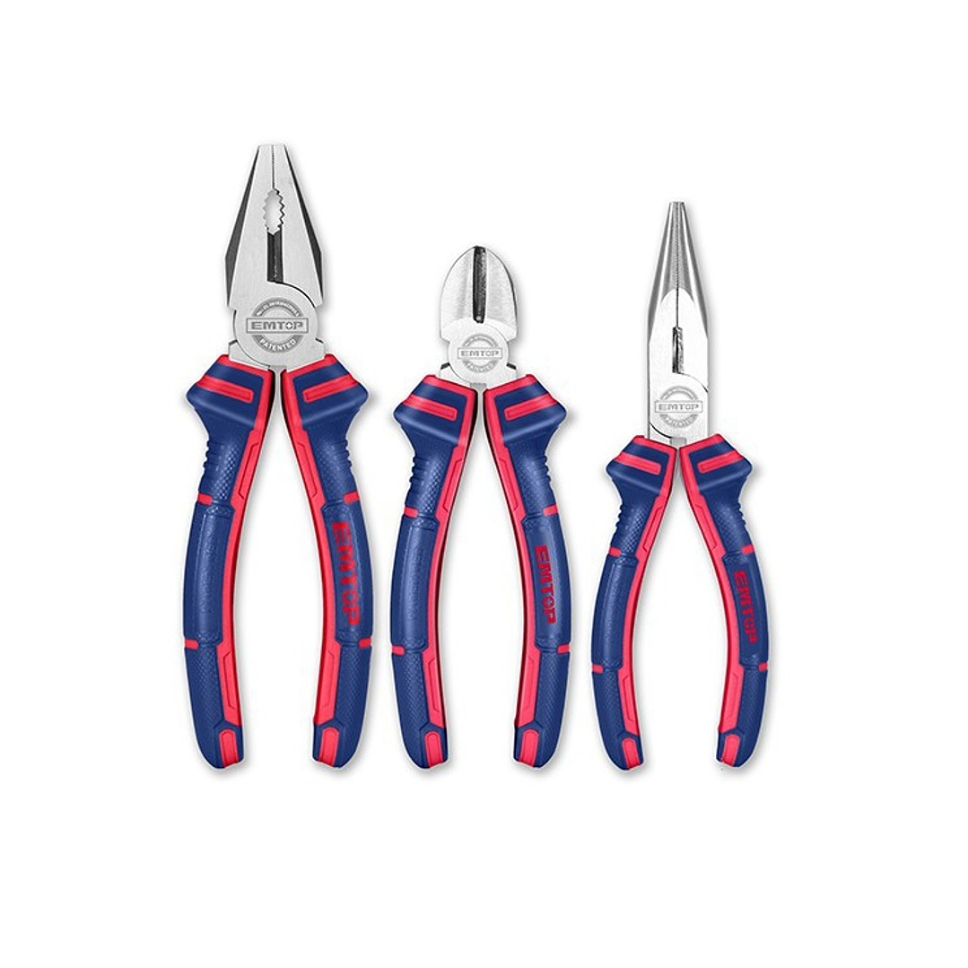 Set Alicates Universal Combinados 3 Piezas Emtop Epls0311 1