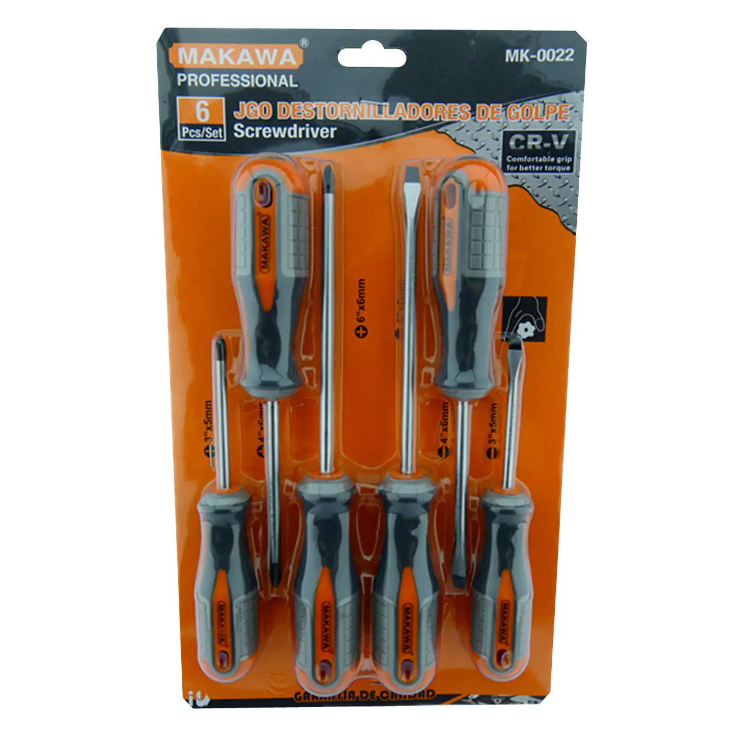  Juego Kit Set De Destornilladores De Golpe 6 Piezas Mk-0022 1