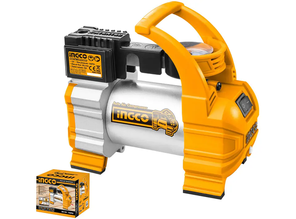Compresor De Aire Para Auto 12v 140psi Ingco Aac1408 1