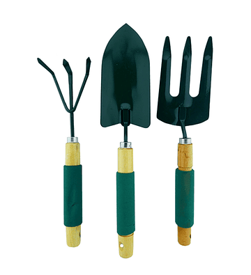 Kit Set Jardinería Huerto 3 Piezas Steeltools